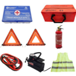 SET Stingator auto cu manomentru, Trusa medicala auto, Compresor auto 12V, Vesta reflectorizanta , Triunghiuri Reflectorizante,Cabluri auto 1000 A, Geanta depozitare