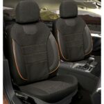 Set complet huse auto Volkswagen Passat B6 Maxi cusatura rosie ,11 piese