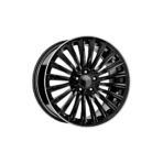Set 4 jante aliaj DY1989 KM 19x8 5x112 compatibile Mercedes GLB X247 2019-2024 negre cu margine diamond cut