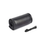 Husa volan cu ac si ata piele cu gaurele marime L 39cm latime 11.5cm negru Premium Cod: LUXFST01