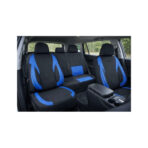 Huse scaune auto universale fractionate Premium fata si spate compatibile dimensiuni standard negru albastru Cod: HNG1101-2 - imagine 3